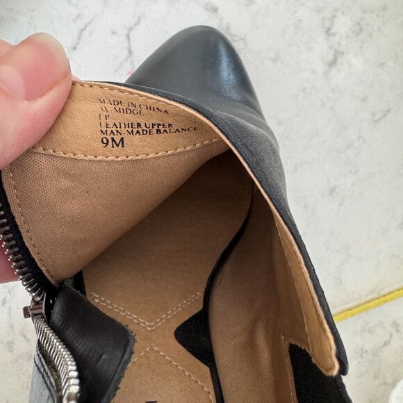 Women's Leather Booties - Picture 9 of 9